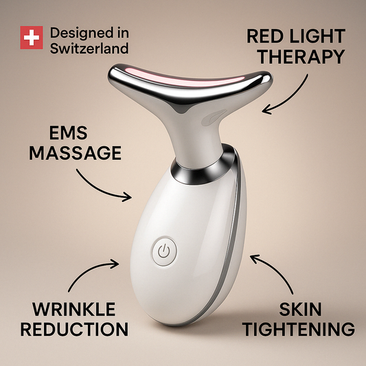 EMS RED LIGHT THERAPY FACE NECK LIFT WRINKLE REMOVER TIGHTEN MASSAGER