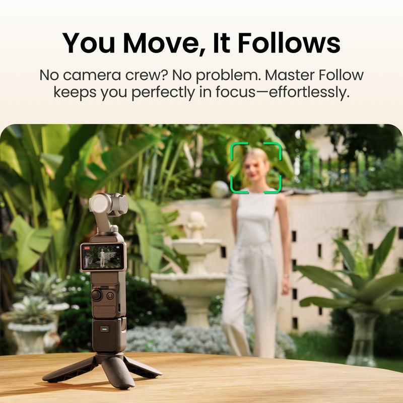 Nano Pixels 4K120fps Pocket Gimbal Camera with 1 CMOS Sensor