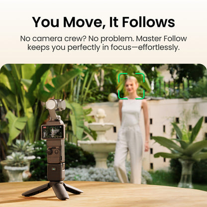 Nano Pixels 4K120fps Pocket Gimbal Camera with 1 CMOS Sensor
