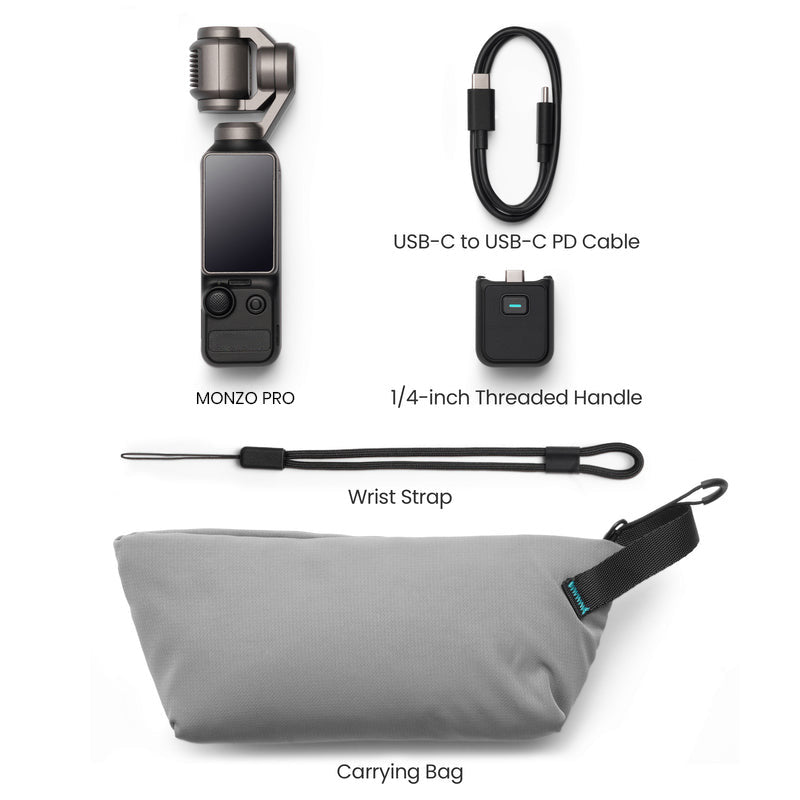 Nano Pixels 4K120fps Pocket Gimbal Camera with 1 CMOS Sensor